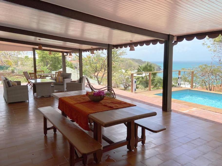 Le Caillou *** Belle Villa, 4 Chambres, Piscine, Vue Mer *** Le Diamant Zewnętrze zdjęcie